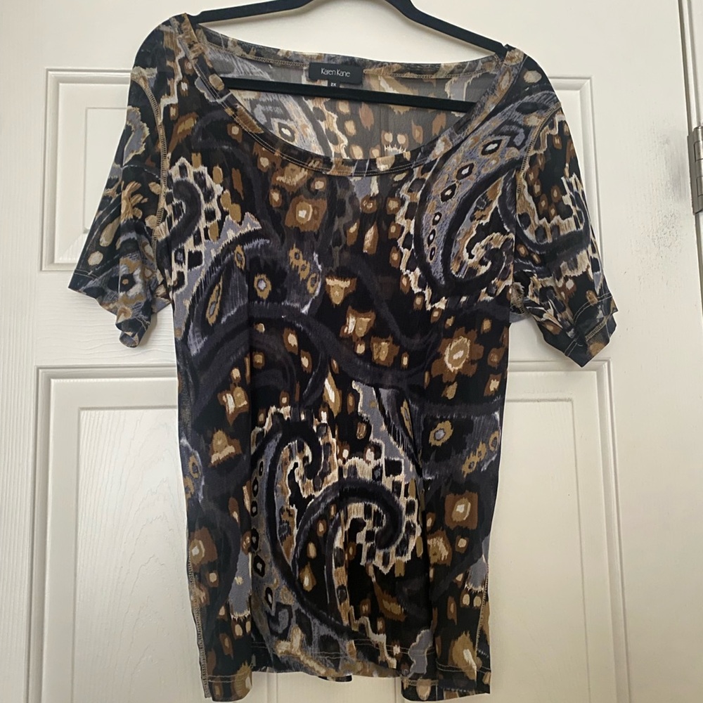 Karen Kane 2X sheer top